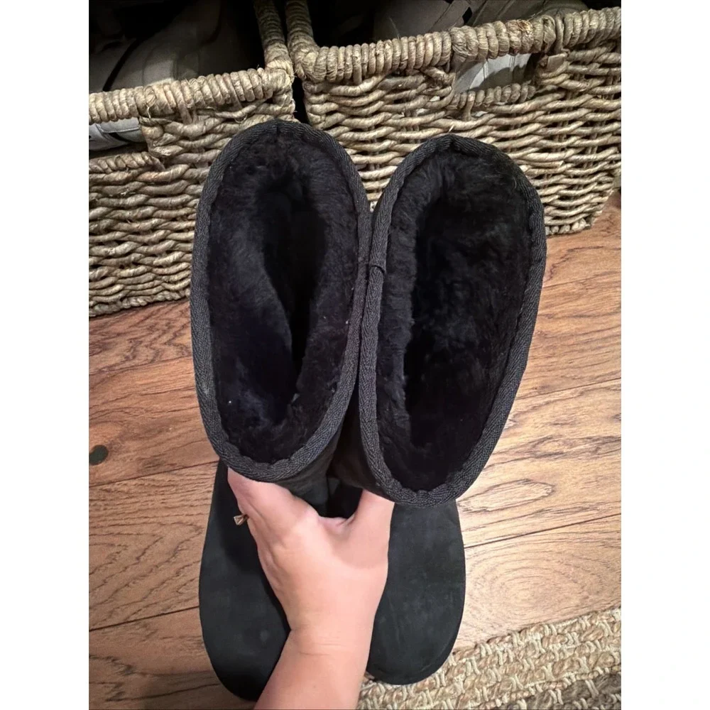 UGG Women's Classic Tall II Black Winter Boot 1016224 Size US 8